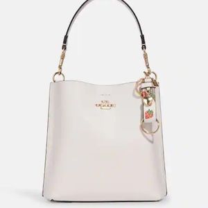 Coach Trigger Snap Bag Charm With Strawberry Print
Gold/Chalk Multi
